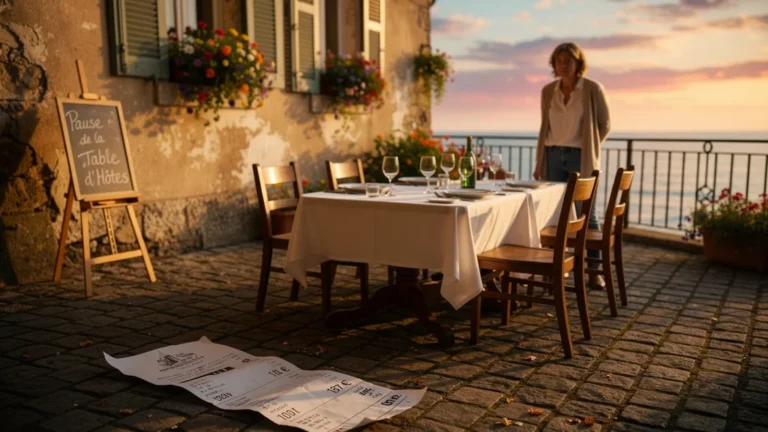 Addiction de 187 euros pour une table d’hôtes manquée à l’auberge de la marine en bord de mer